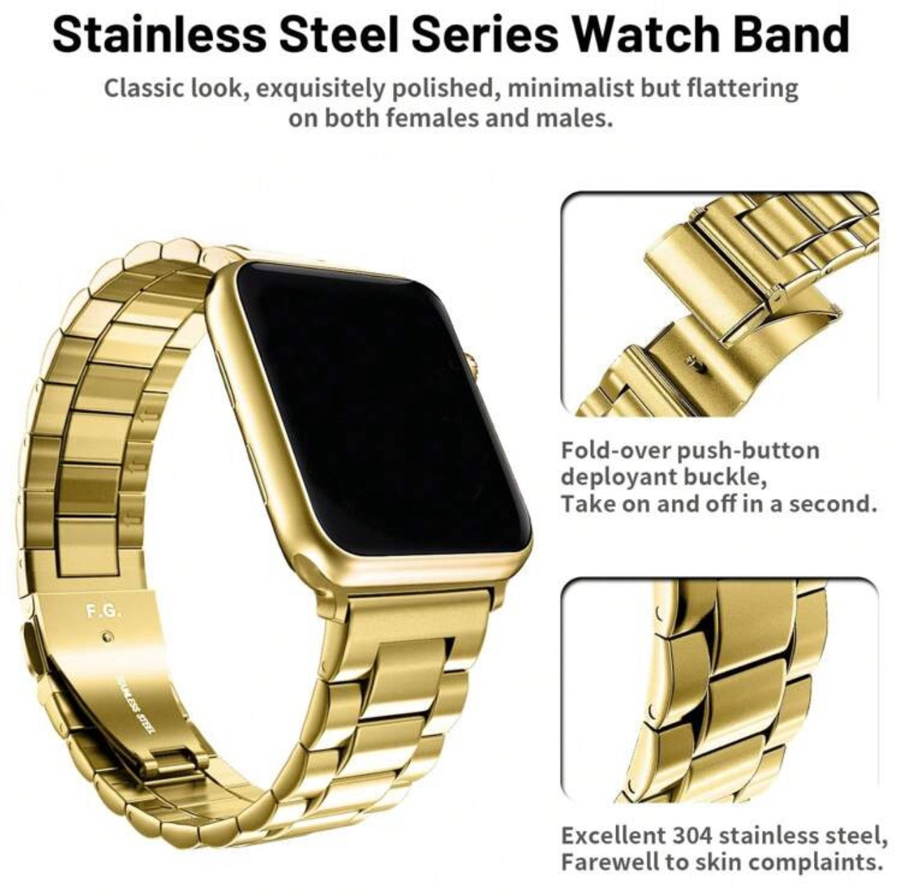 Stainless Steel Apple Watch Band